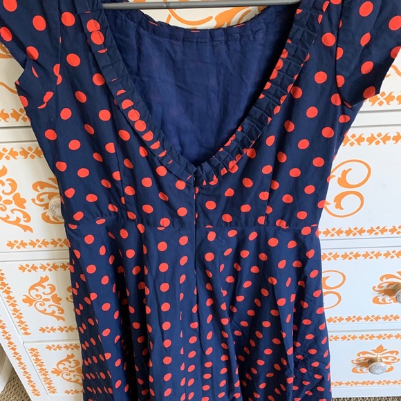 Cotton polka dot dress (handmade) - Picture 3 of 4
